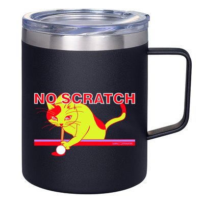 No Scratch Billiards Cat Pool Table Meaningful Gift 12oz Stainless Steel Coffee Mug