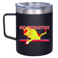 No Scratch Billiards Cat Pool Table Meaningful Gift 12oz Stainless Steel Coffee Mug