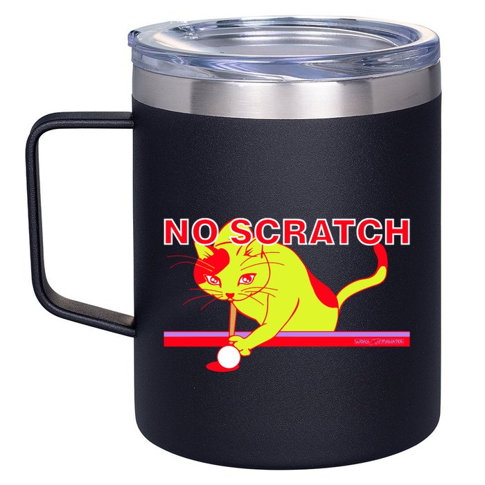 No Scratch Billiards Cat Pool Table Meaningful Gift 12oz Stainless Steel Coffee Mug