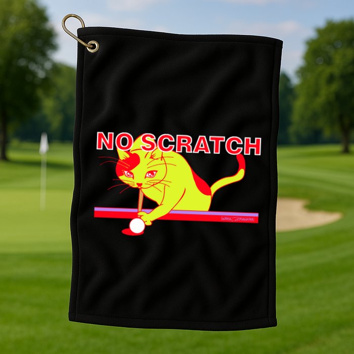 No Scratch Billiards Cat Pool Table Meaningful Gift Golf Towel