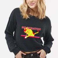 No Scratch Billiards Cat Pool Table Meaningful Gift Cropped Pullover Crew