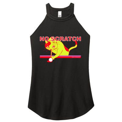 No Scratch Billiards Cat Pool Table Meaningful Gift Women's Perfect Tri Rocker Tank
