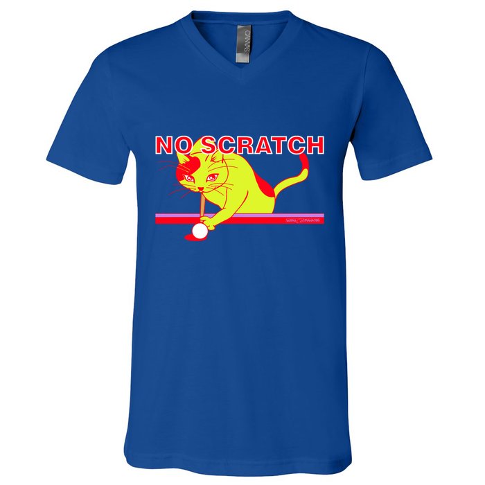No Scratch Billiards Cat Pool Table Meaningful Gift V-Neck T-Shirt