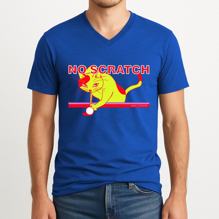 No Scratch Billiards Cat Pool Table Meaningful Gift V-Neck T-Shirt