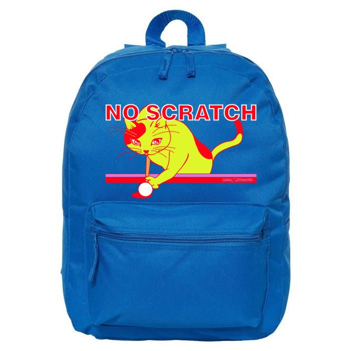 No Scratch Billiards Cat Pool Table Meaningful Gift 16 in Basic Backpack