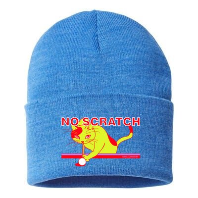 No Scratch Billiards Cat Pool Table Meaningful Gift Sustainable Knit Beanie