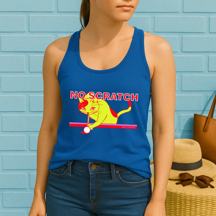 No Scratch Billiards Cat Pool Table Meaningful Gift Womens Tank Top