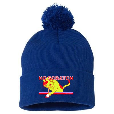 No Scratch Billiards Cat Pool Table Meaningful Gift Pom Pom 12in Knit Beanie