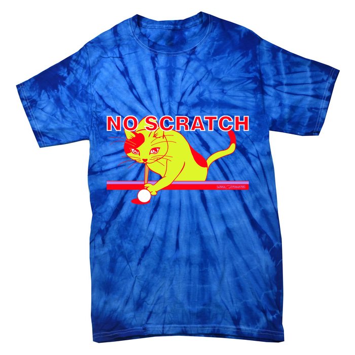 No Scratch Billiards Cat Pool Table Meaningful Gift Tie-Dye T-Shirt