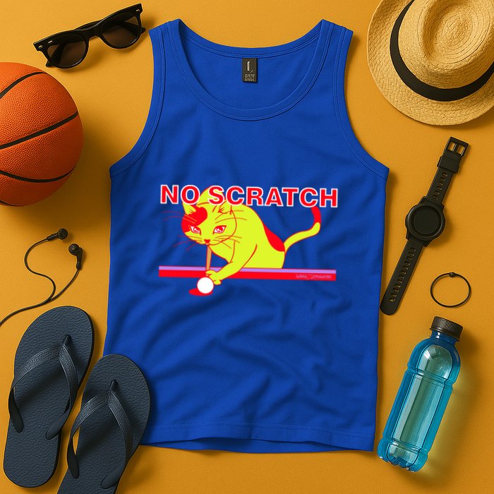 No Scratch Billiards Cat Pool Table Meaningful Gift Tank Top