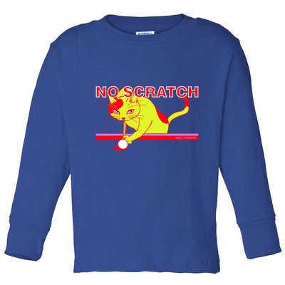 No Scratch Billiards Cat Pool Table Meaningful Gift Toddler Long Sleeve Shirt