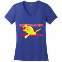 No Scratch Billiards Cat Pool Table Meaningful Gift Women's V-Neck T-Shirt