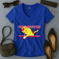 No Scratch Billiards Cat Pool Table Meaningful Gift Women's V-Neck T-Shirt
