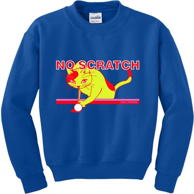 No Scratch Billiards Cat Pool Table Meaningful Gift Kids Sweatshirt