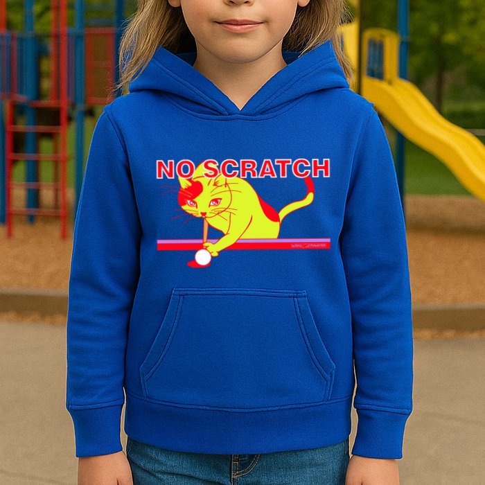 No Scratch Billiards Cat Pool Table Meaningful Gift Kids Hoodie