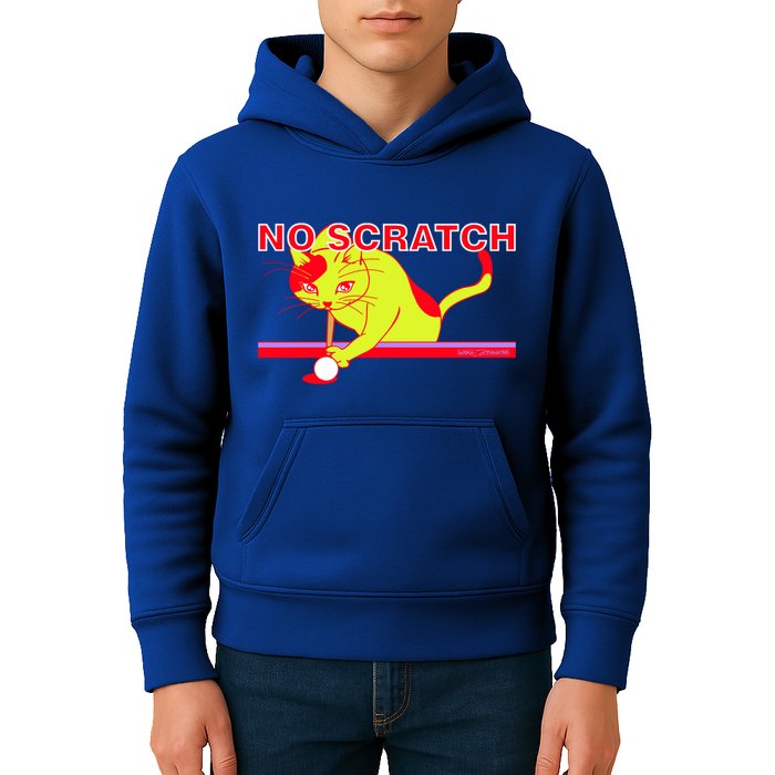 No Scratch Billiards Cat Pool Table Meaningful Gift Kids Hoodie