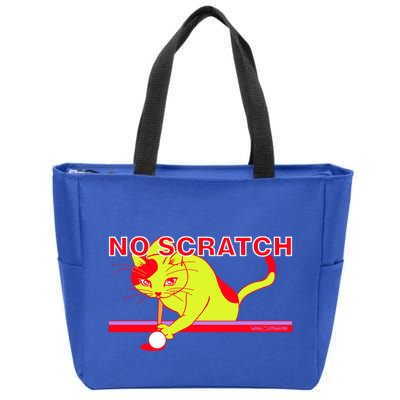 No Scratch Billiards Cat Pool Table Meaningful Gift Zip Tote Bag