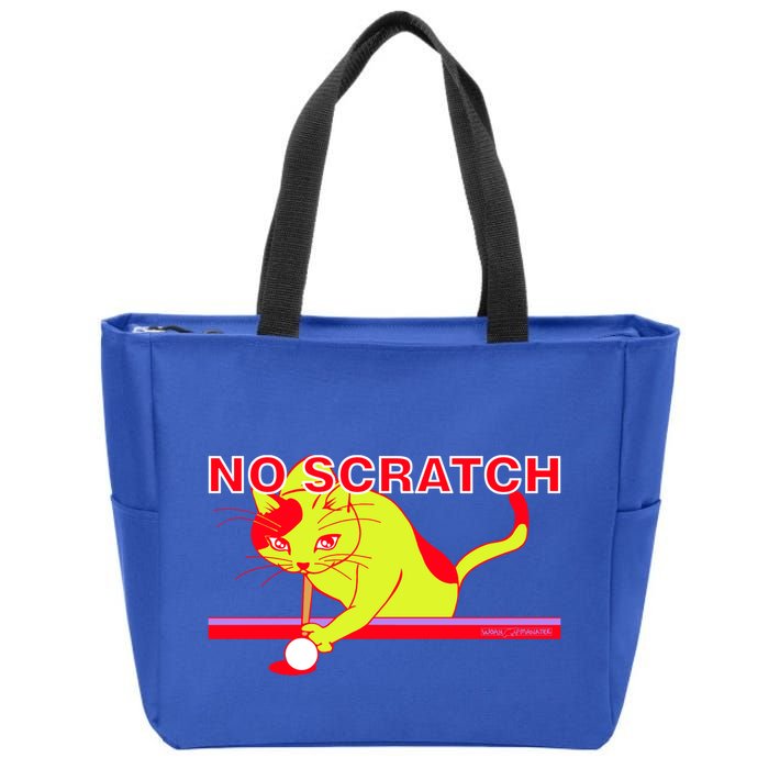 No Scratch Billiards Cat Pool Table Meaningful Gift Zip Tote Bag