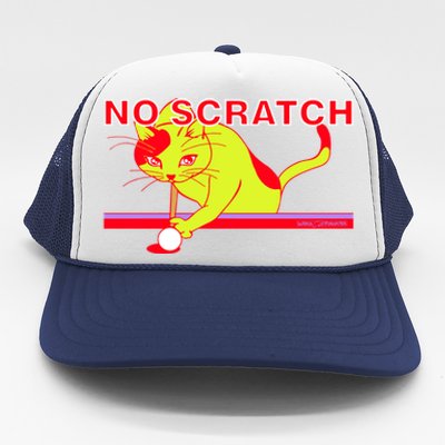 No Scratch Billiards Cat Pool Table Meaningful Gift Trucker Hat