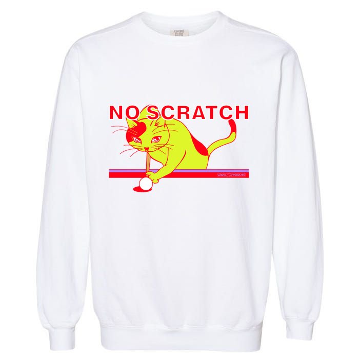 No Scratch Billiards Cat Pool Table Meaningful Gift Garment-Dyed Sweatshirt