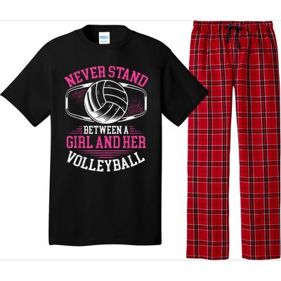 Never Stand Between A And Her Volleyball Pajama Set