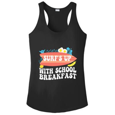 National School Breakfast Week Surfs Up Ladies PosiCharge Competitor Racerback Tank