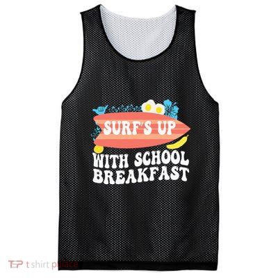 National School Breakfast Week Surfs Up Mesh Reversible Basketball Jersey Tank