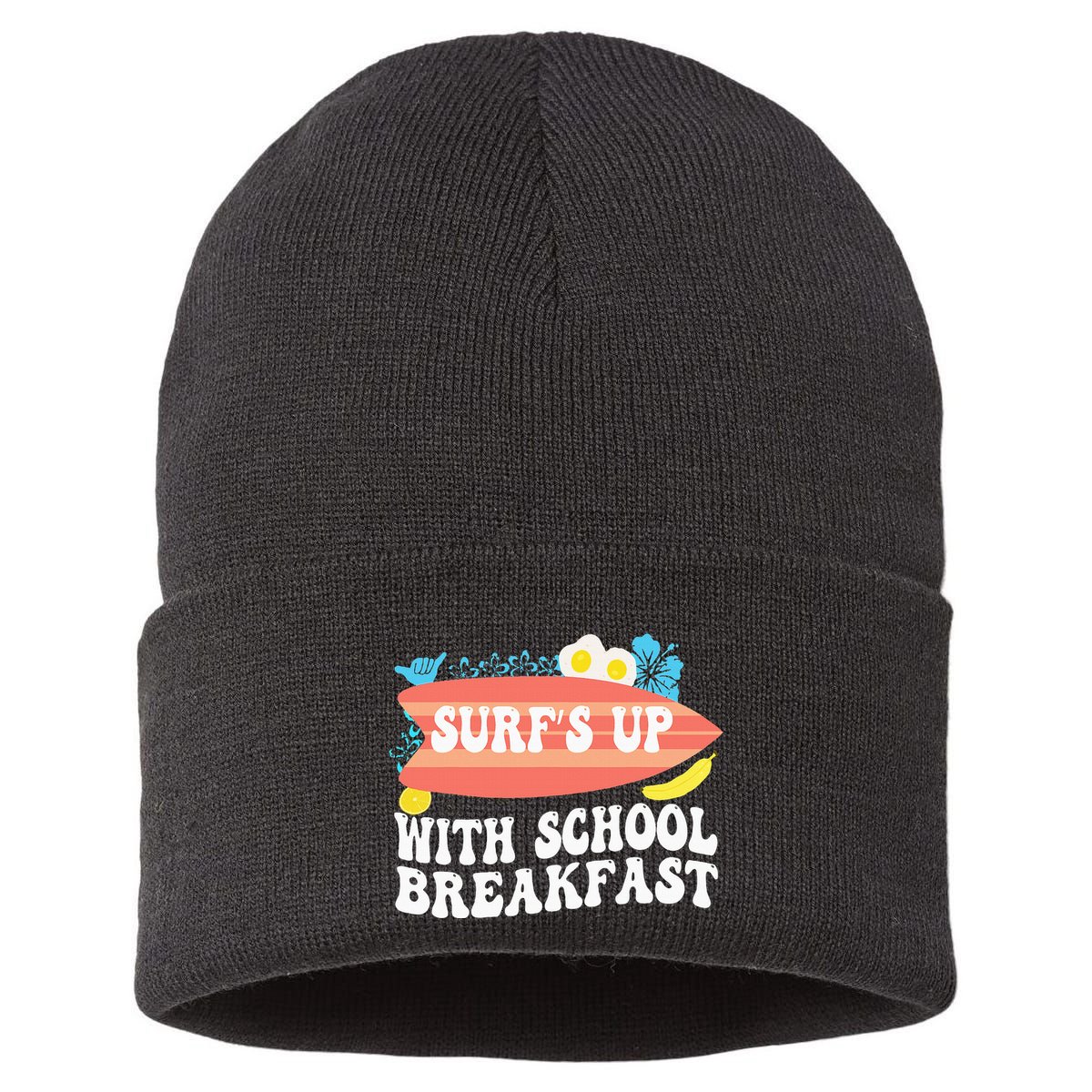 National School Breakfast Week Surfs Up Sustainable Knit Beanie