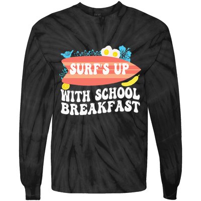 National School Breakfast Week Surfs Up Tie-Dye Long Sleeve Shirt