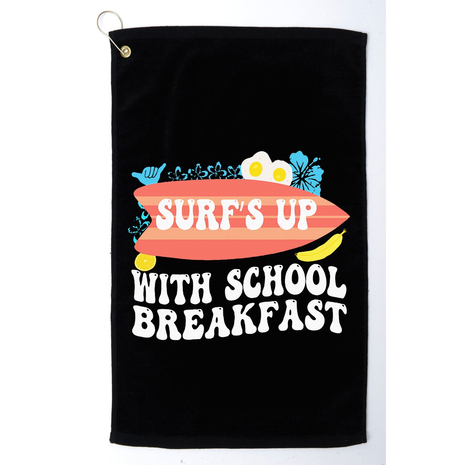 National School Breakfast Week Surfs Up Golf Towel