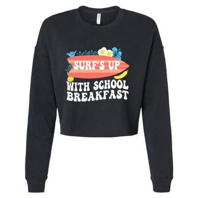 National School Breakfast Week Surfs Up Cropped Pullover Crew