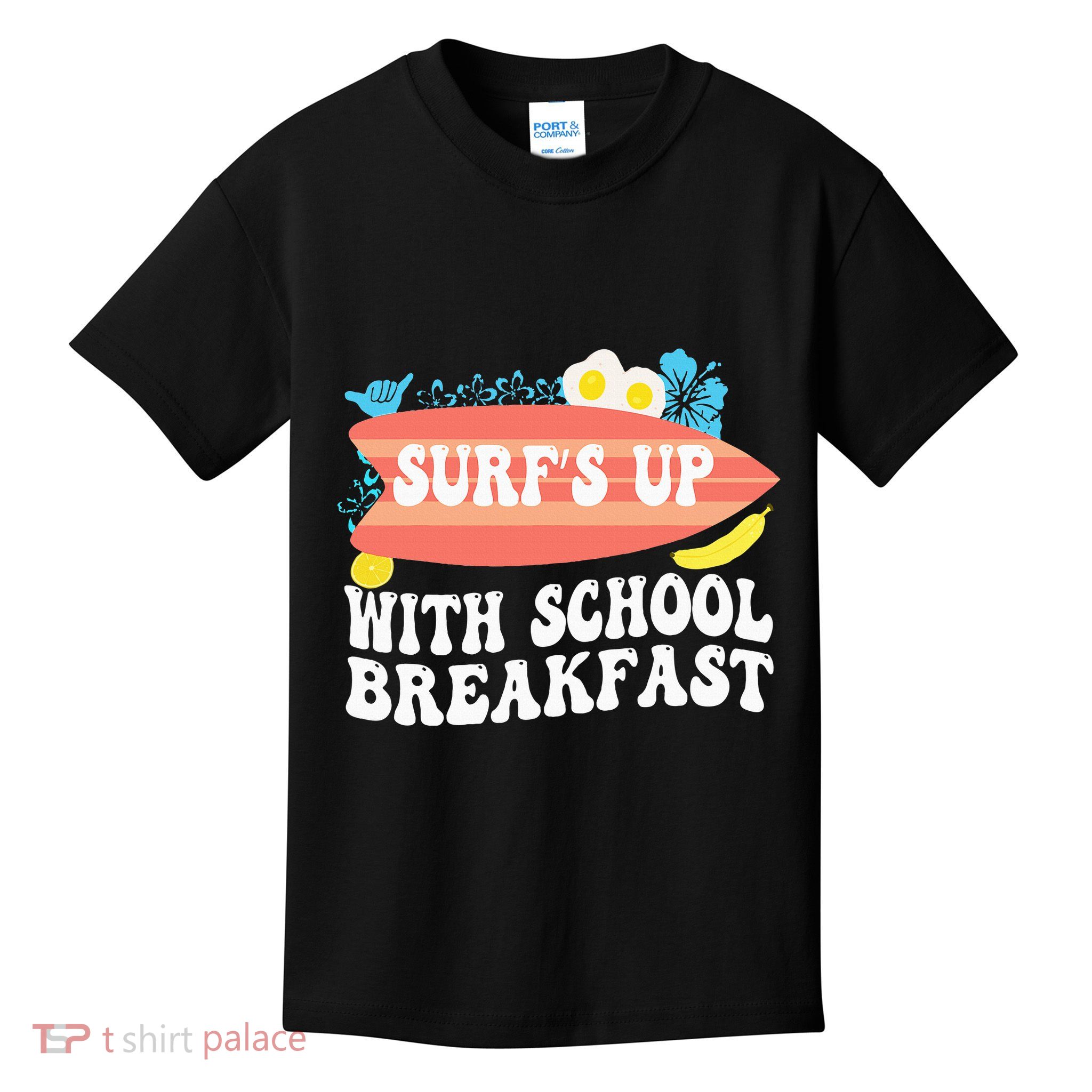 National School Breakfast Week Surfs Up Kids T-Shirt