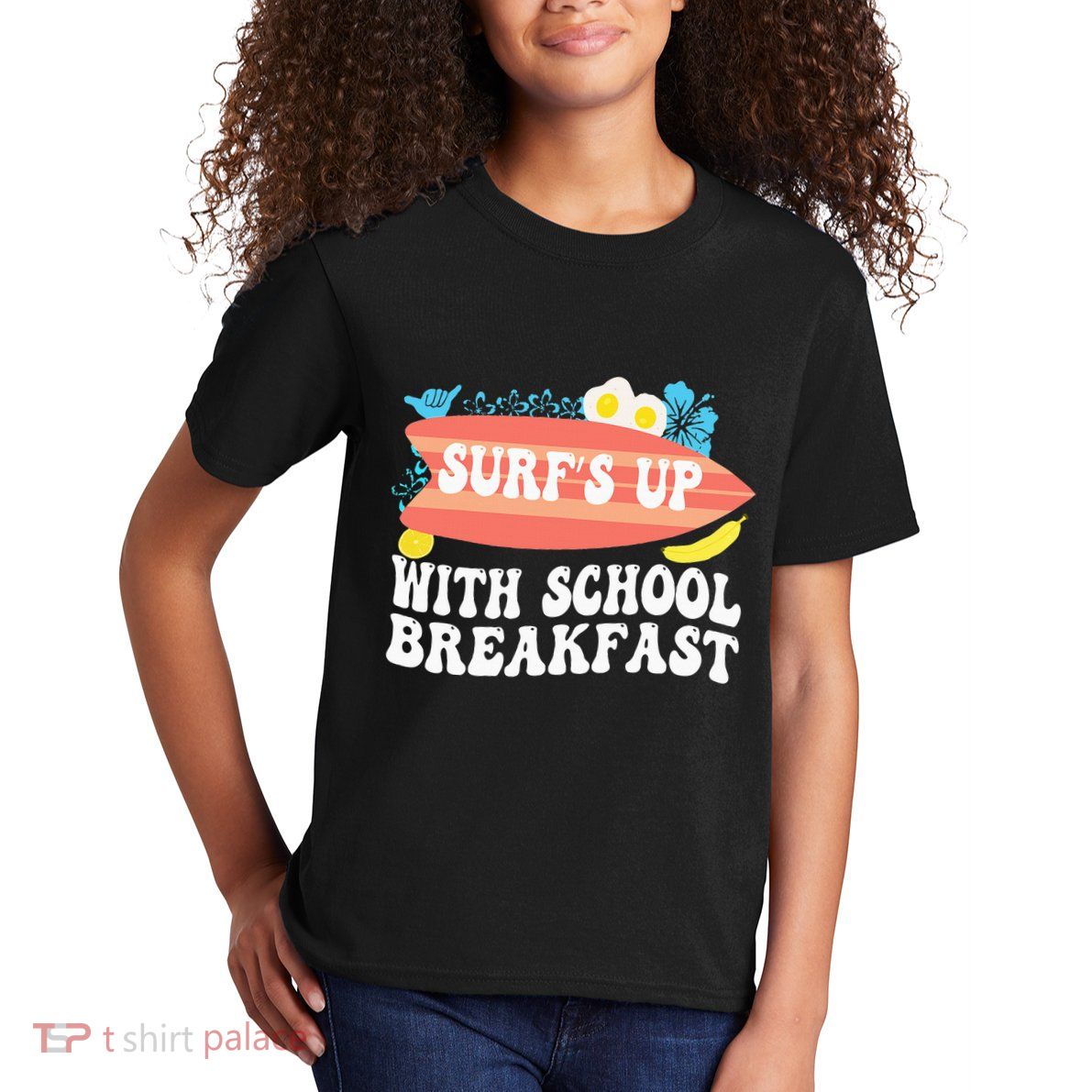 National School Breakfast Week Surfs Up Kids T-Shirt