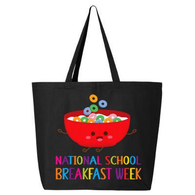 National School Breakfast Week Funny Cereal Lovers 25L Jumbo Tote