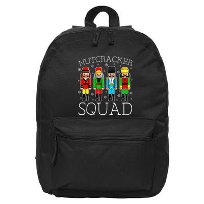 Nutcracker Squad Ballet Matching Family Christmas Wo Girl 16 in Basic Backpack