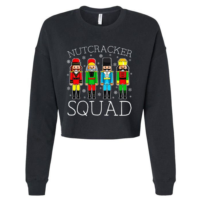 Nutcracker Squad Ballet Matching Family Christmas Wo Girl Cropped Pullover Crew