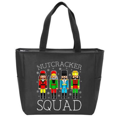 Nutcracker Squad Ballet Matching Family Christmas Wo Girl Zip Tote Bag
