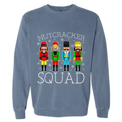 Nutcracker Squad Ballet Matching Family Christmas Wo Girl Garment-Dyed Sweatshirt