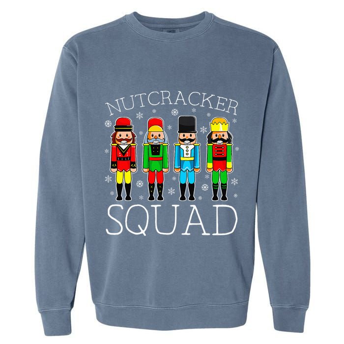 Nutcracker Squad Ballet Matching Family Christmas Wo Girl Garment-Dyed Sweatshirt