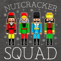 Nutcracker Squad Ballet Matching Family Christmas Wo Girl Vector Backpack