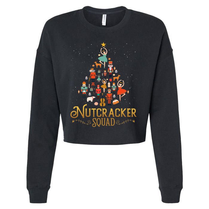 Nutcracker Squad Ballet Dance Lovely Christmas Cropped Pullover Crew