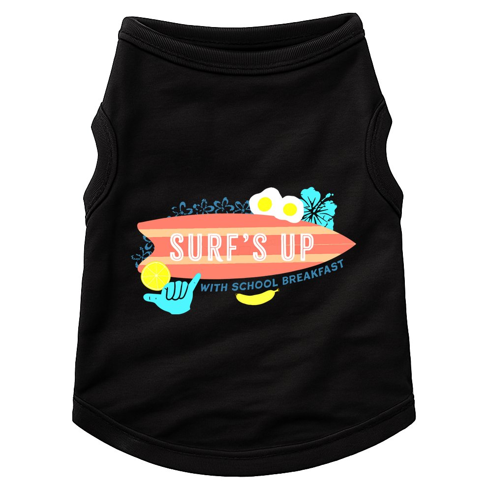National School Breakfast Week Shirts Surfs Up Doggie Tank