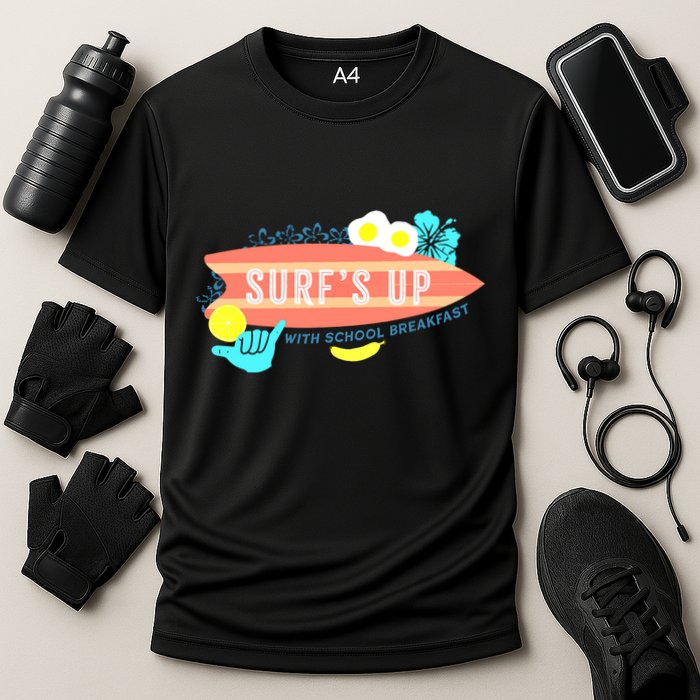 National School Breakfast Week Shirts Surfs Up Cooling Performance Crew T-Shirt