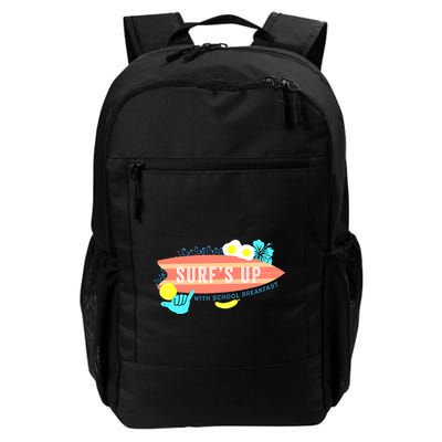National School Breakfast Week Shirts Surfs Up Backpack