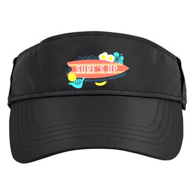 National School Breakfast Week Shirts Surfs Up Adult Drive Performance Visor