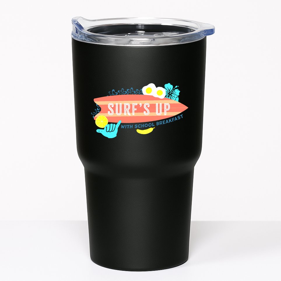 National School Breakfast Week Shirts Surfs Up Tumbler