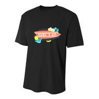 National School Breakfast Week Shirts Surfs Up Youth Performance Sprint T-Shirt