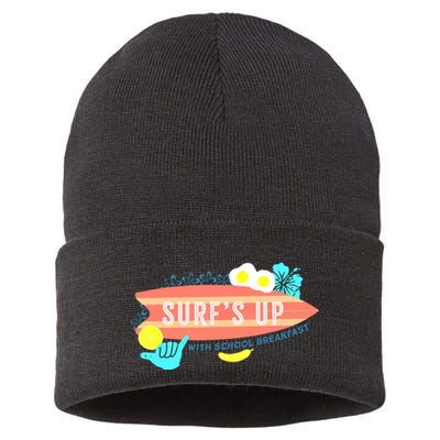 National School Breakfast Week Shirts Surfs Up Sustainable Knit Beanie