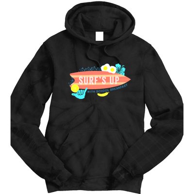 National School Breakfast Week Shirts Surfs Up Tie Dye Hoodie
