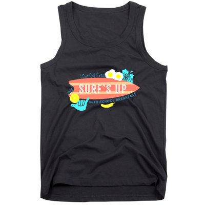 National School Breakfast Week Shirts Surfs Up Tank Top